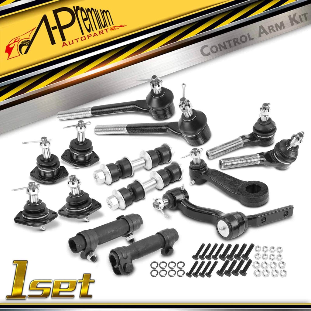 Set of 14 Front Idler Pitman Arm Ball Joint Sway Bar Link for Chevy