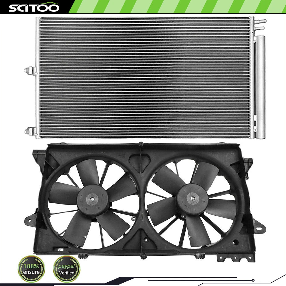 AC Condenser and Cooling Fan Assembly Kit for Lincoln Navigator (2010–2014)
