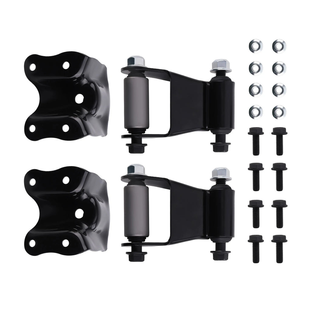 Set of 2 Rear Leaf Spring Shackle Bracket Hangers for Ford F150 F250 (1980–1996) 722-101