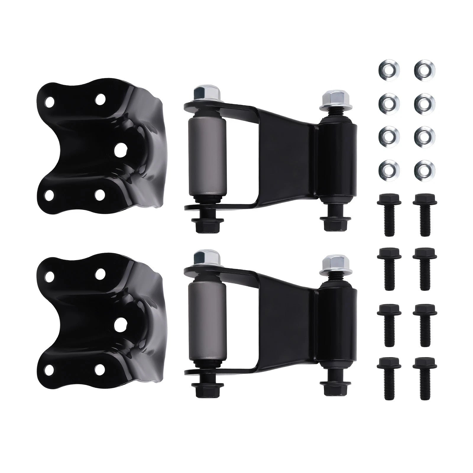 Set of 2 Rear Leaf Spring Shackle Bracket Hangers for Ford F150 F250 (1980–1996) 722-101