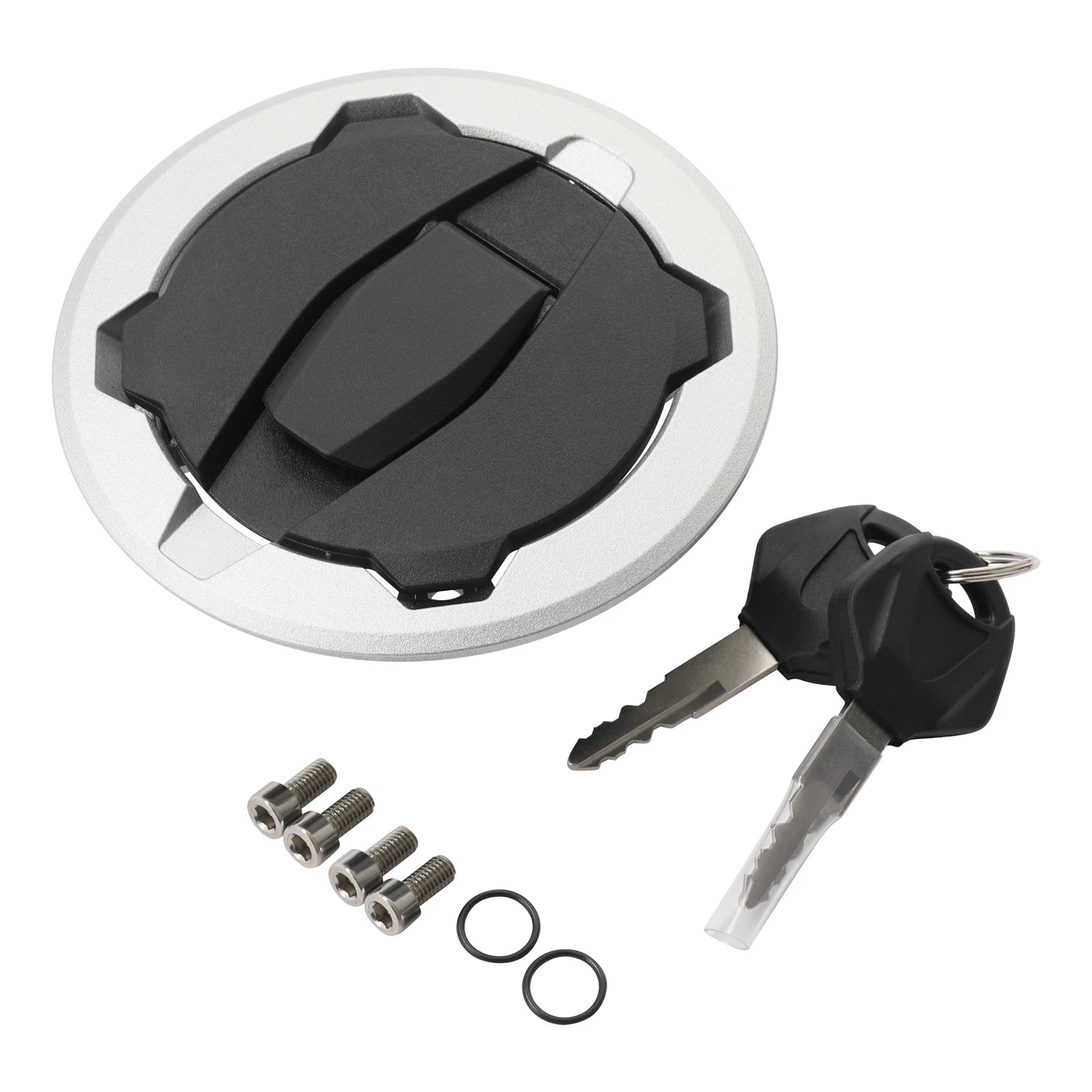 Fuel Gas Tank Cap Cover Keys for Kawasaki Ninja 400 (2018–2023) ZX-10R (2021–2023)