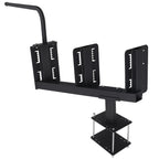 Universal 3-Step Trailer Tongue Boarding Step Mount Steel Black