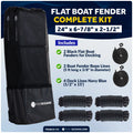2-Pack Flat Boat Fender Kit for Boats (24" x 6-7/8" x 2-1/2")
