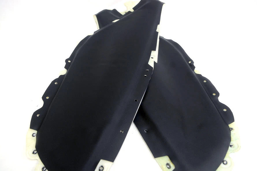 Door Panel Insert Cards for Chevrolet Camaro (2010–2015) Black Leather