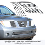 304 Stainless Chrome Billet Grille for Nissan Pathfinder Frontier (2005-2007)