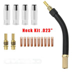 17-Piece MIG Welding Toolkit with Neck Tips and Diffuser Components