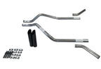 Dual Exhaust Kit for Chevy Blazer (1995–1999) No Muffler Black Tips