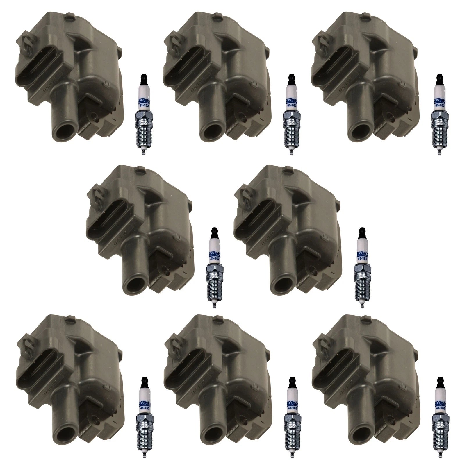 Set of 8 Ignition Coils & 8 ACDelco Iridium Spark Plugs for Chevy Pontiac (5.7)
