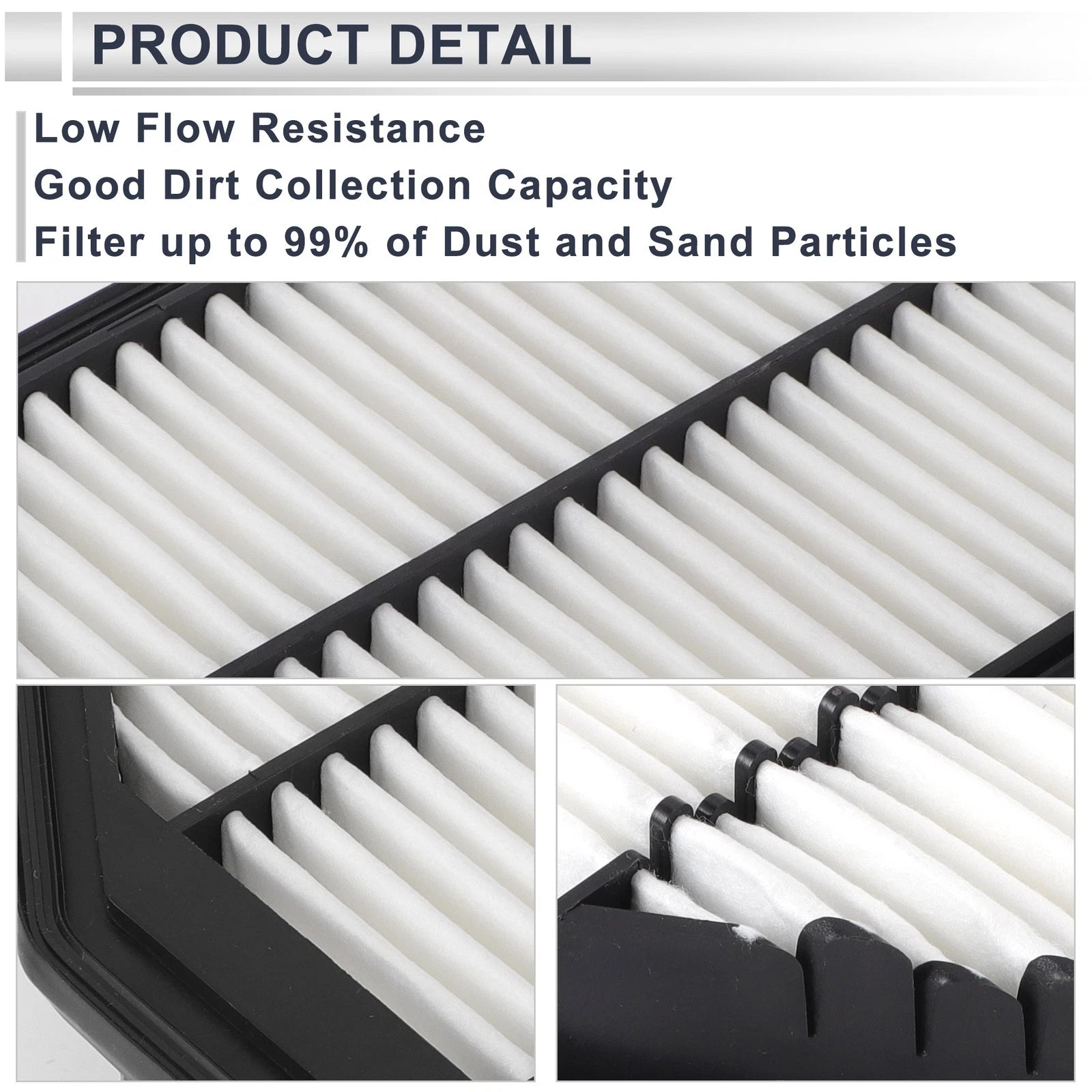 2X Engine Cabin Air Filter Combo No.087902H000A for Hyundai Elantra (2014–2016)