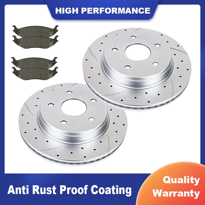 Front Brake Rotors and Pads for Dodge Ram 1500 (2002–2023)