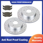 Front Brake Rotors and Pads for Dodge Ram 1500 (2002–2023)