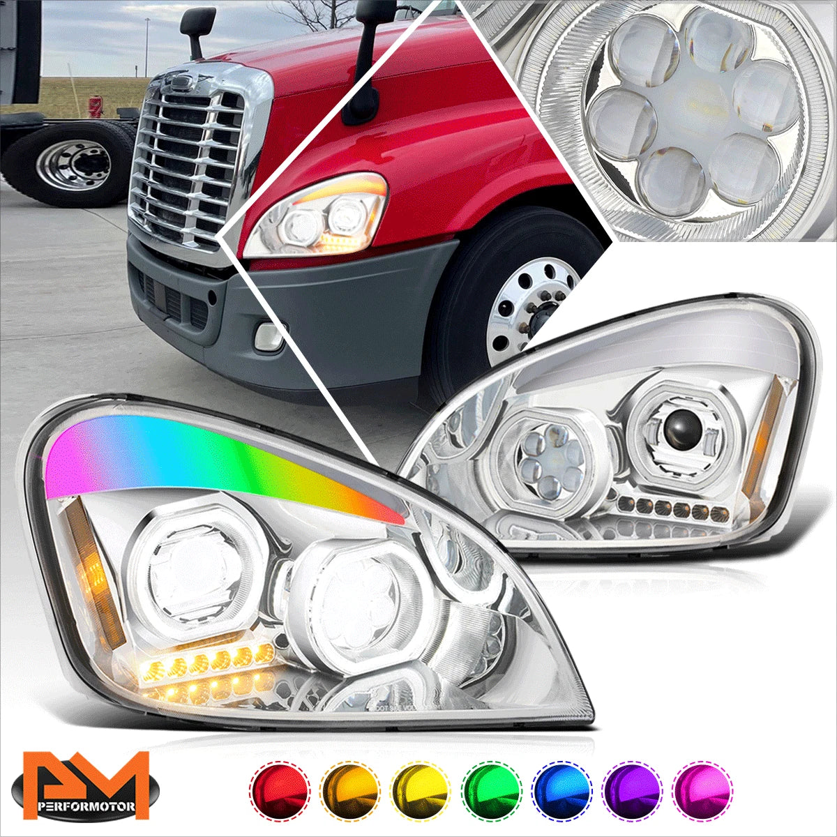 3Pcs Cab Roof Running Lights for Silverado/Sierra (2007–2013) - Black Housing, White LED