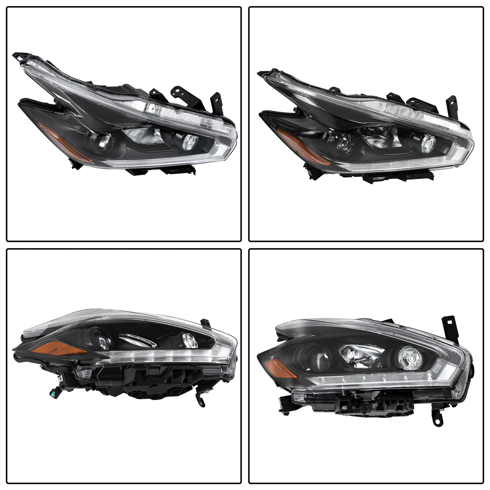 Right Headlight for Nissan Murano (2018) Halogen LED DRL Housing