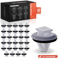 30Pcs 8mm Nylon Panel Moulding Clips for GM Toyota (2011–2024)