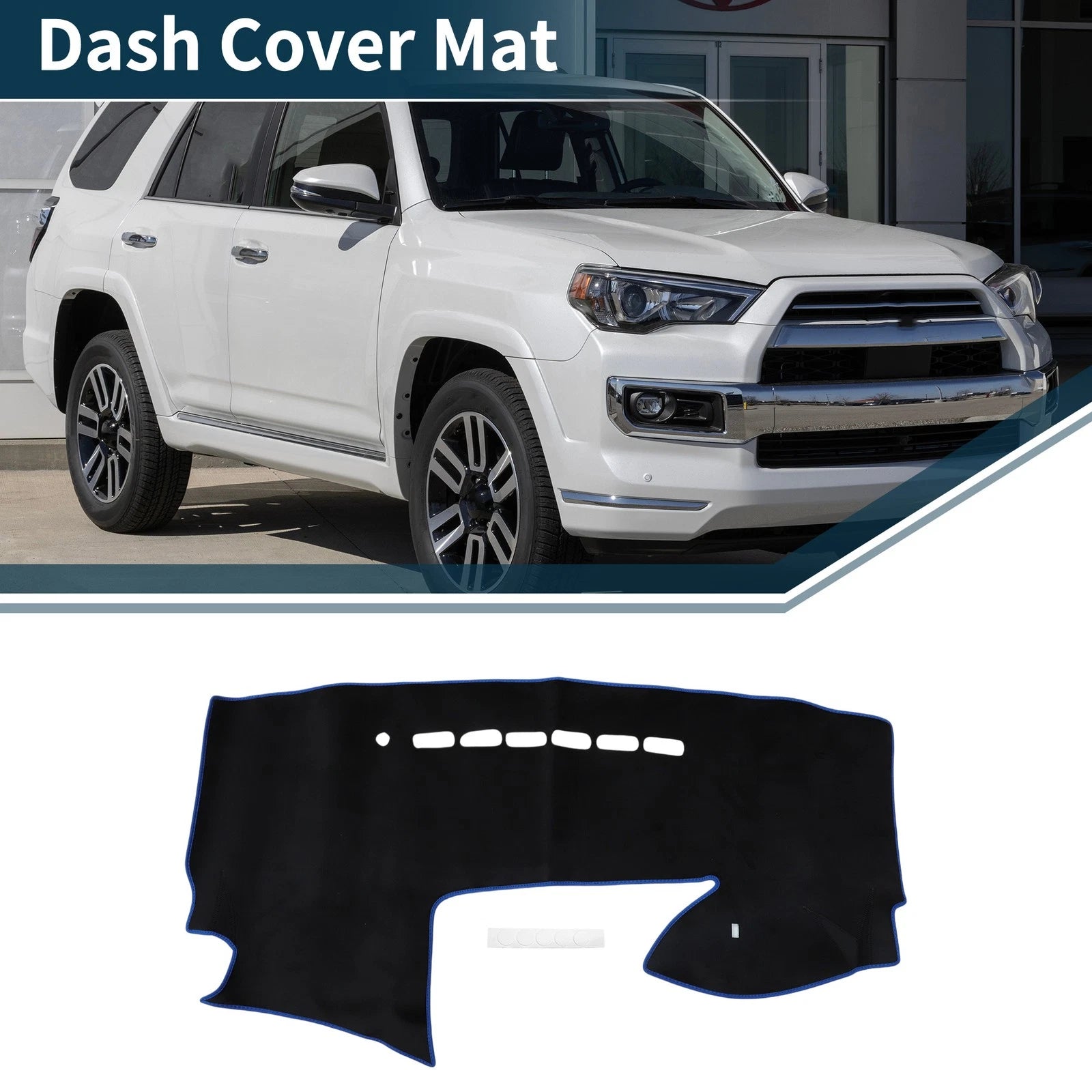Dashboard Cover Mat for Mazda Premacy (2007–2016) Black Blue