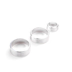 Silver Aluminum AC Volume Switch Knob Trim Ring for Honda Fit Jazz (2009-2014)