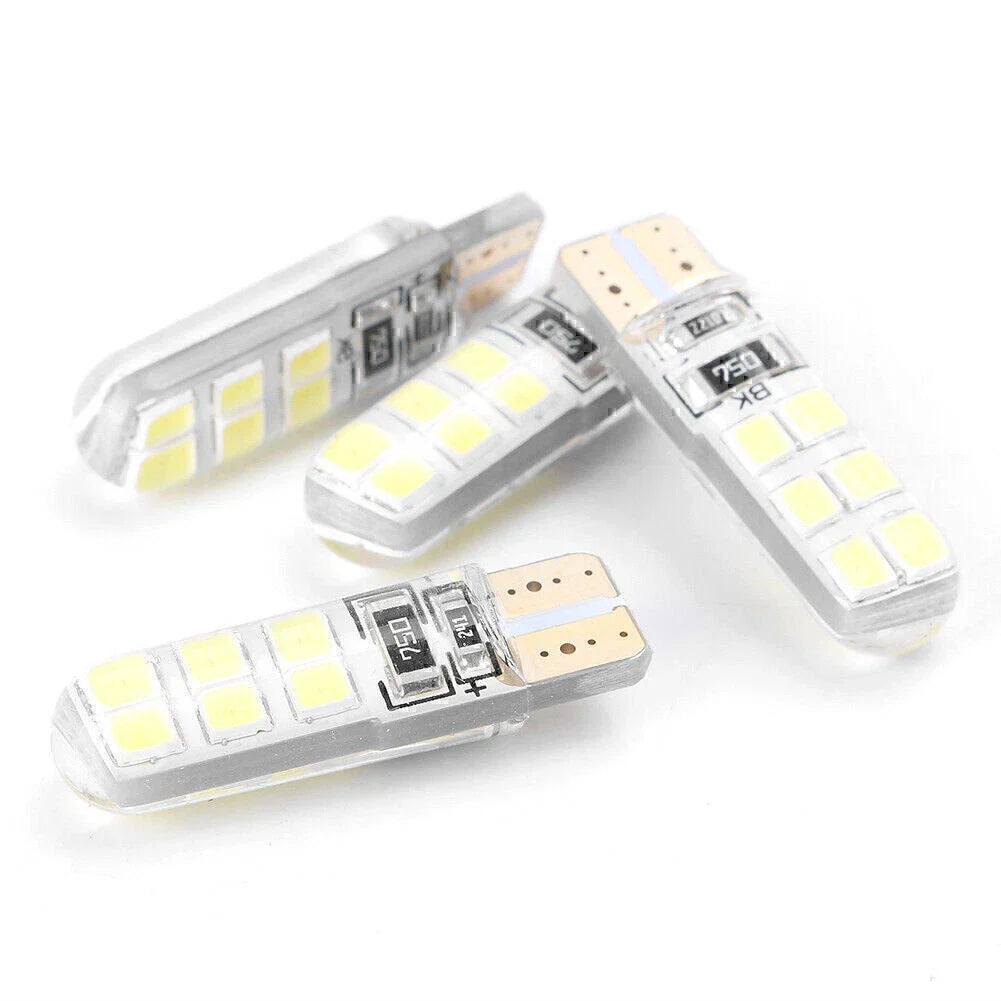 4 x T10 12SMD LED Bulbs for Car Tail Light Backup Lights