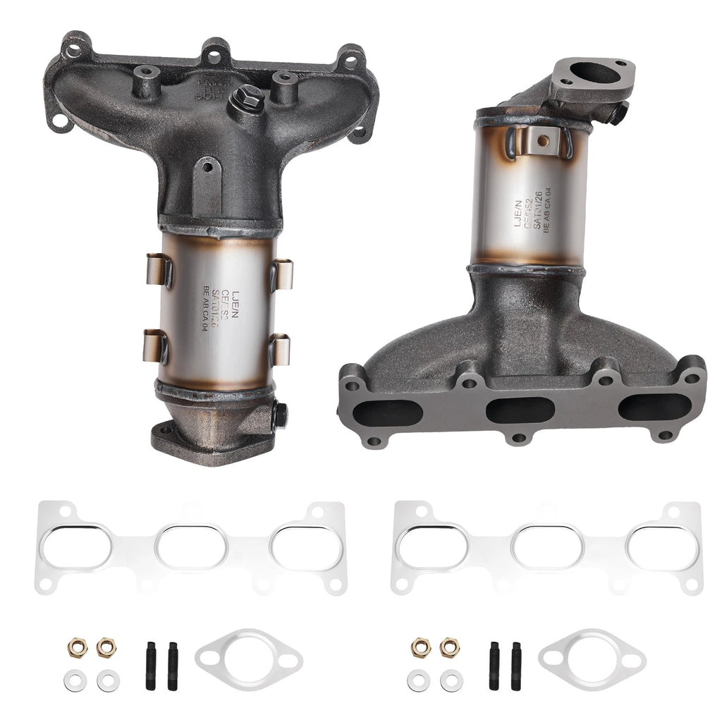 2X Front Catalytic Converters for Hyundai Santa Fe 2007–2009 2.7L V6 OBD II