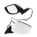 Left Side Door Mirror for Honda Fit (2009–2014) Manual Folding White