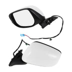 Left Side Door Mirror for Honda Fit (2009–2014) Manual Folding White