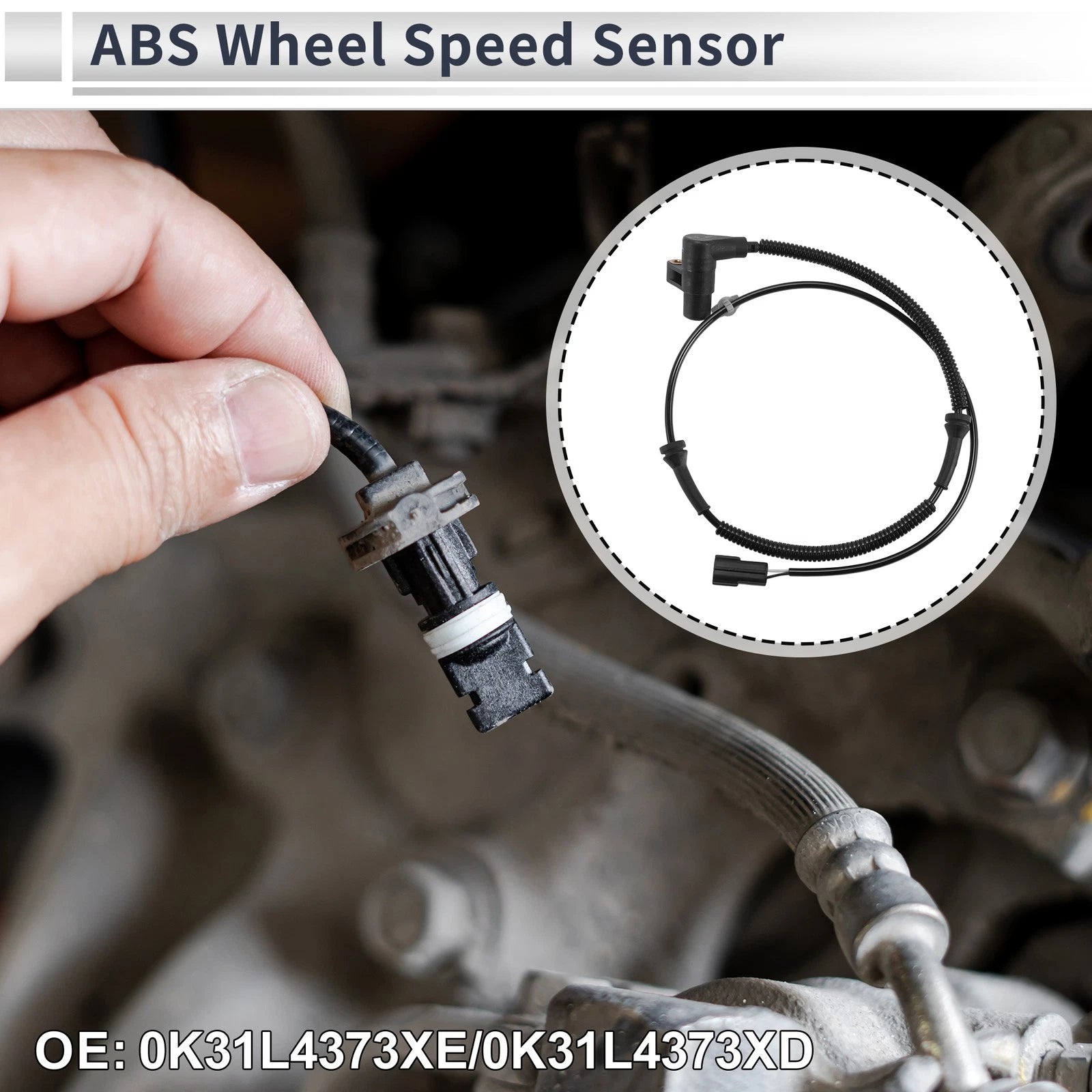 ABS Wheel Speed Sensor for KIA RIO (2001–2002) No. 0K31L4373XE/0K31L4373XD