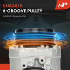 A/C Compressor with Clutch for Mercedes-Benz S550 S63 AMG (2014–2015)