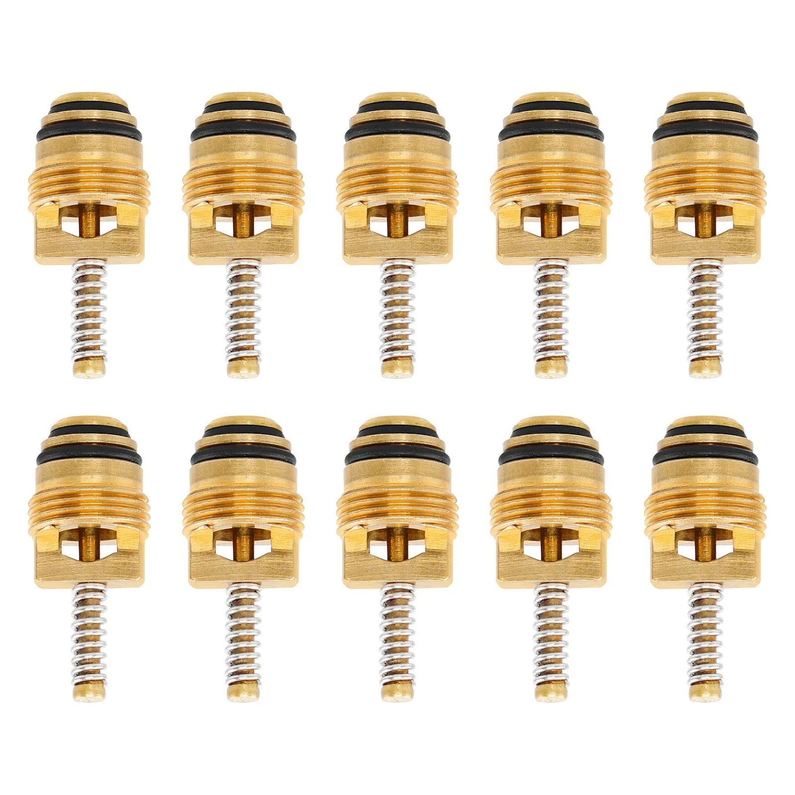 10X A/C Schrader Valve Core for Ford GM Chrysler (Year Range Not Specified)