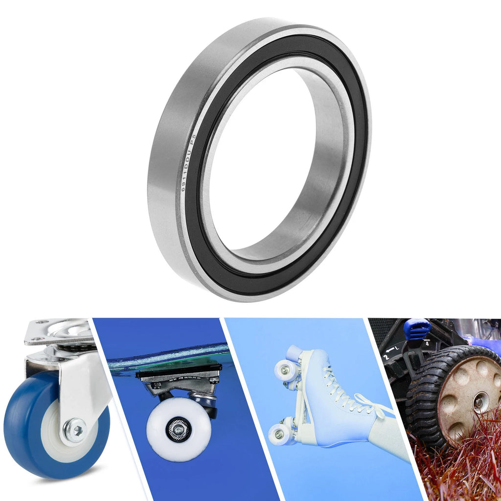 Deep Groove Ball Bearing 6911DDU for Scooter Skateboard (55x80x13mm)
