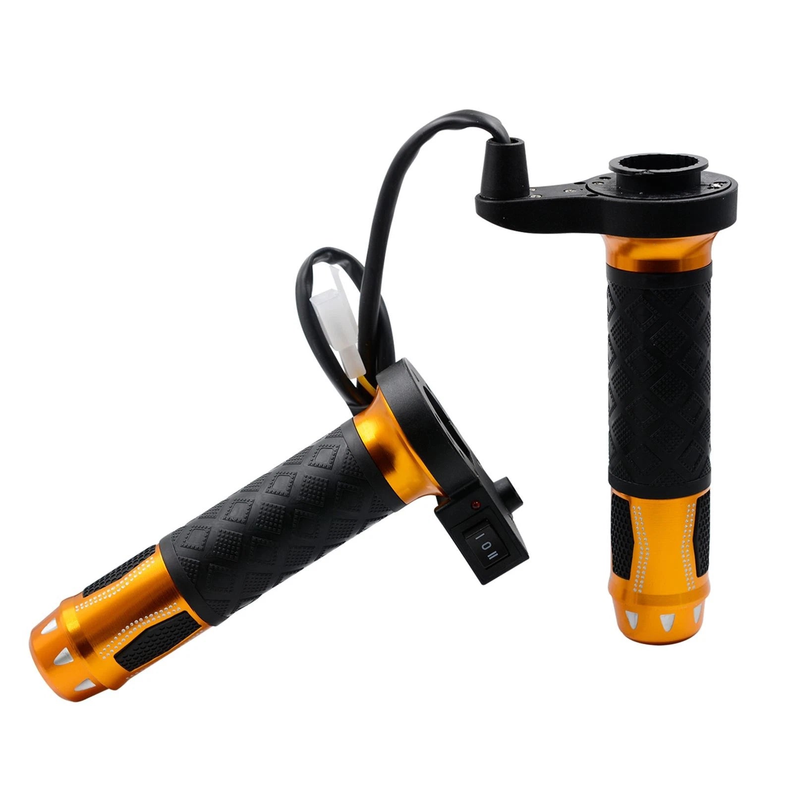 Universal 12V Heated Grips for Motorcycle (7/8" Gold)
