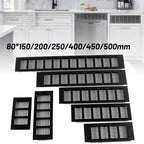 Black Alloy Rectangular Air Vent Grille for Cabinets/Wardrobes
