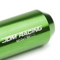 Set of 4 Open-End Aluminum Green Lug Nuts + Adapter M12x1.5 (Fits )