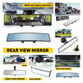Rear View Mirror for Universal Replacement Day Night Wide Angle Convex