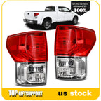 2X Rear Chrome Housing Tail Lights Assembly for Toyota Tundra (2007–2013)