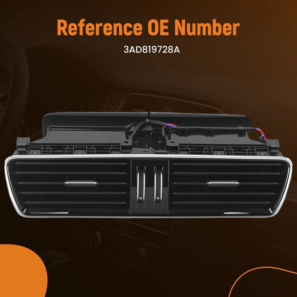 Center Dash AC Vent Outlet for Volkswagen CC, Passat (2012–2014) 3AD819728A