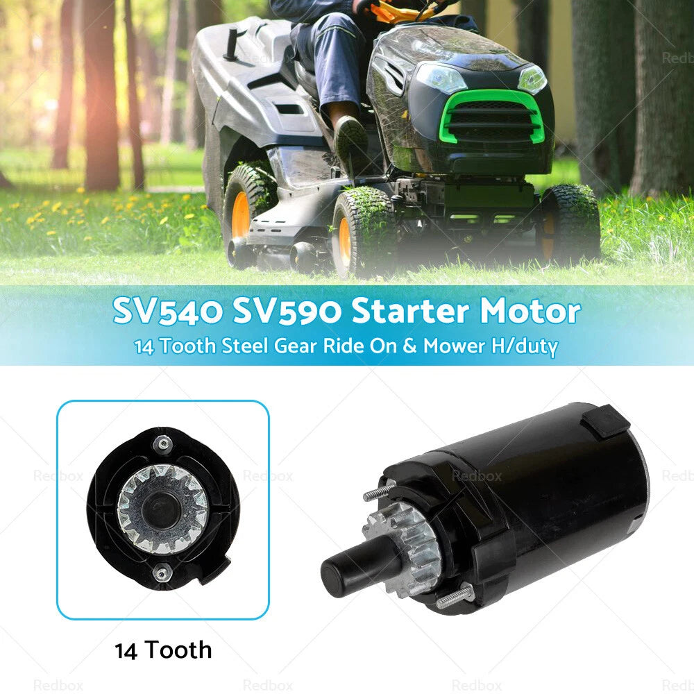 Starter Motor for Kohler SV470 SV530 SV540 SV590 (14 Tooth Steel Gear)