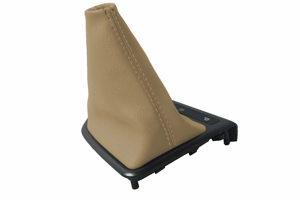 Leather Automatic Shift Boot Cover for Kia Optima (2011–2015) Beige