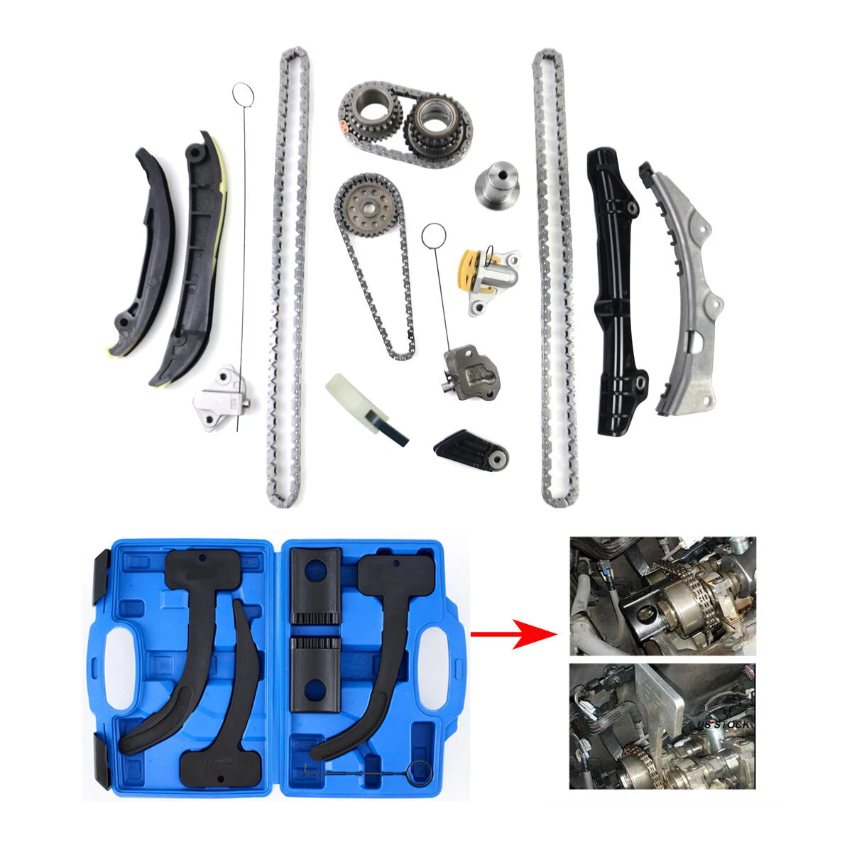 Timing Chain & Tool Kit for Dodge Charger Chrysler 200 300 Jeep 3.6 V6 (2011–2015)
