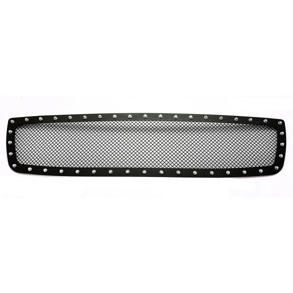 Stainless Black Mesh Rivet Grille for GMC Sierra 1500 (2003-2006)