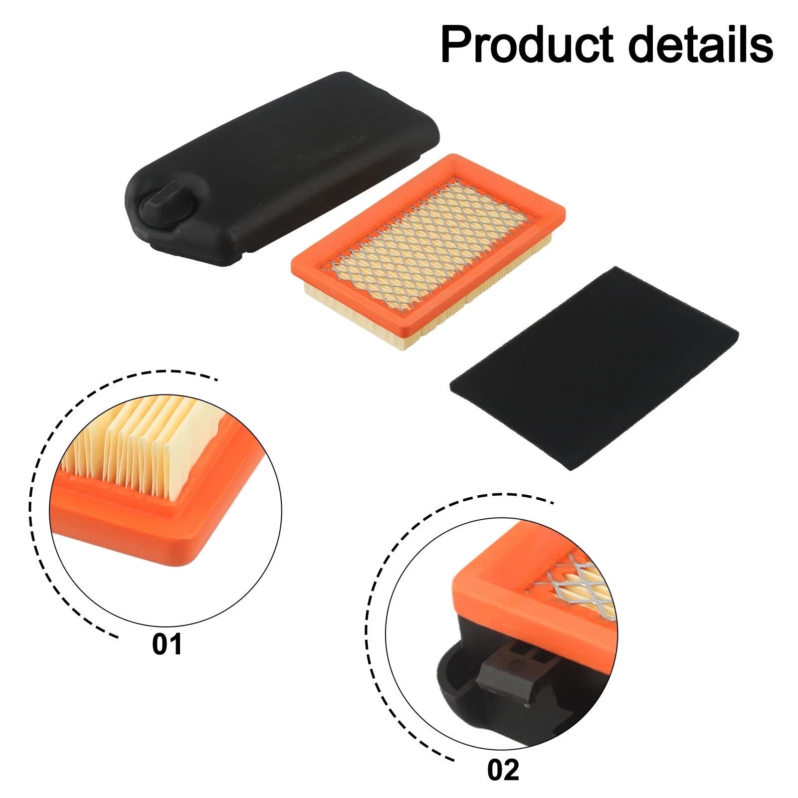 Air Cleaner Cover and Replacement Filters Set for