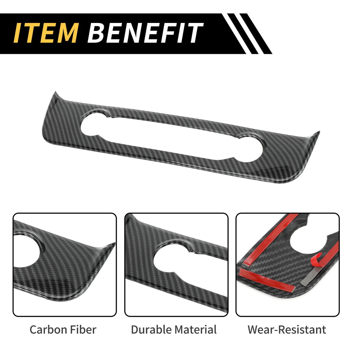 Carbon Fiber Navigation Adjustment Button Panel for Ford Maverick (2022–2024)
