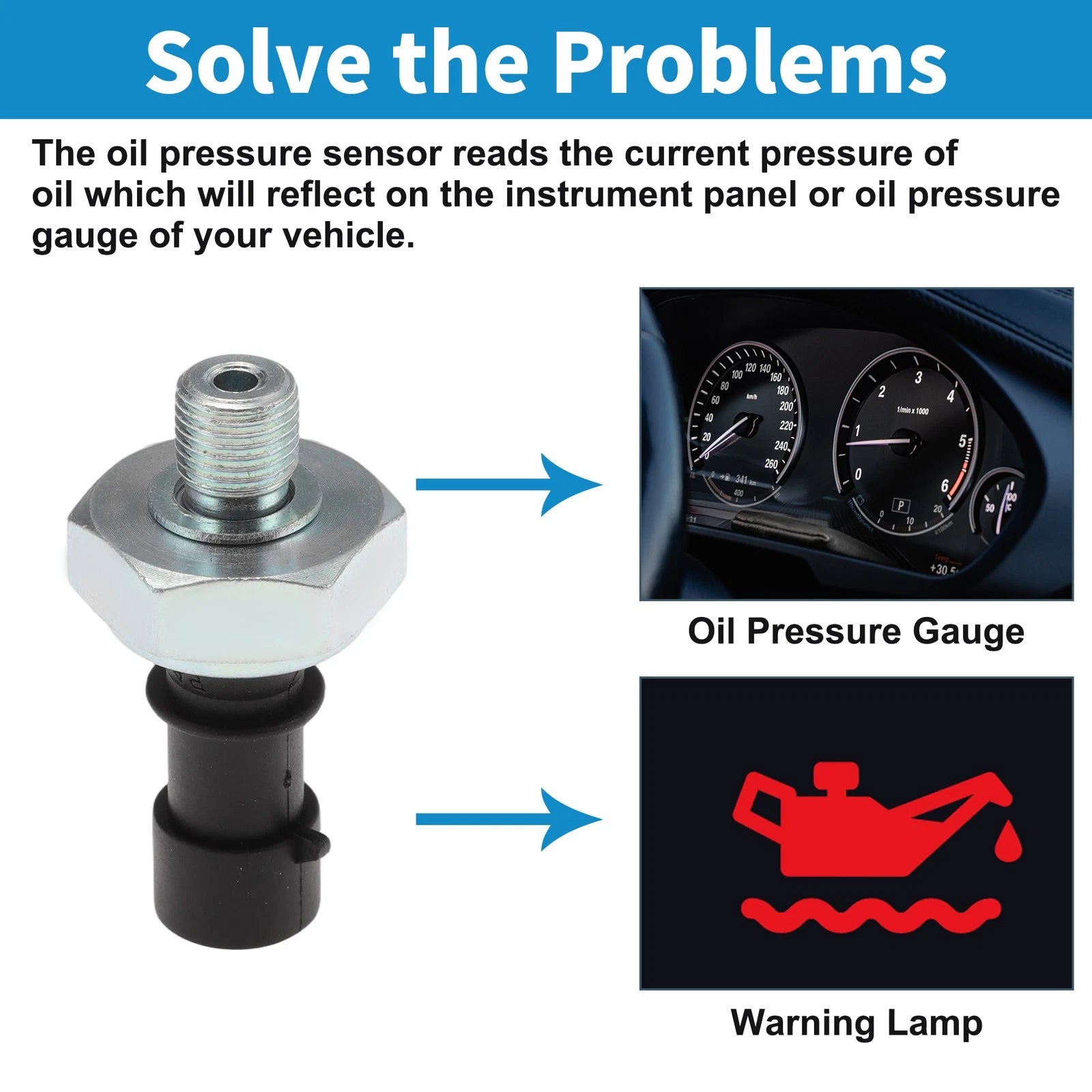 Engine Oil Pressure Sensor for Volkswagen Beetle (1998–2013) 420856533/420856532