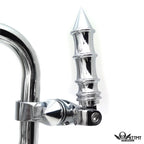 Chrome 2.5" Long Foot Peg Kit for CVO Limited FLHTKSE (2014–2021)