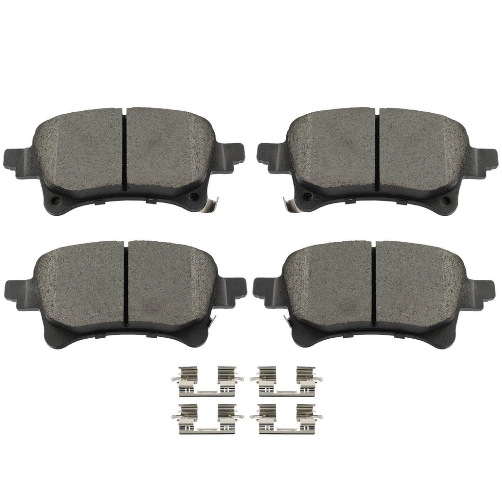 4x Rear Ceramic Brake Pads for Jeep Gladiator Wrangler (2021–2022)