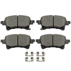 4x Rear Ceramic Brake Pads for Jeep Gladiator Wrangler (2021–2022)