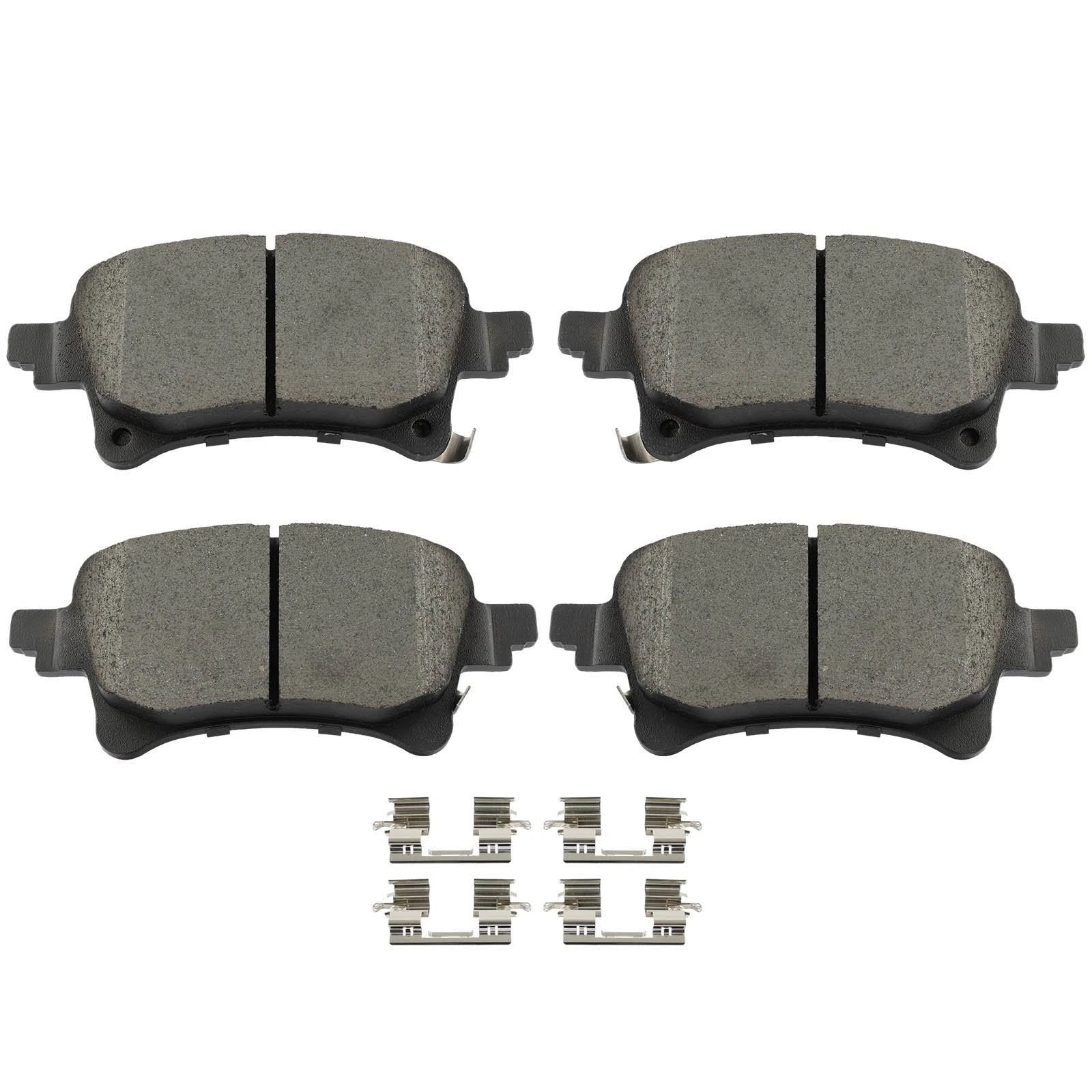4x Rear Ceramic Brake Pads for Jeep Gladiator Wrangler (2021–2022)