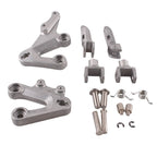 Set of 2 Driver Front Footpeg Rest Pedal Brackets for Suzuki GSXR1000 (2003–2004)