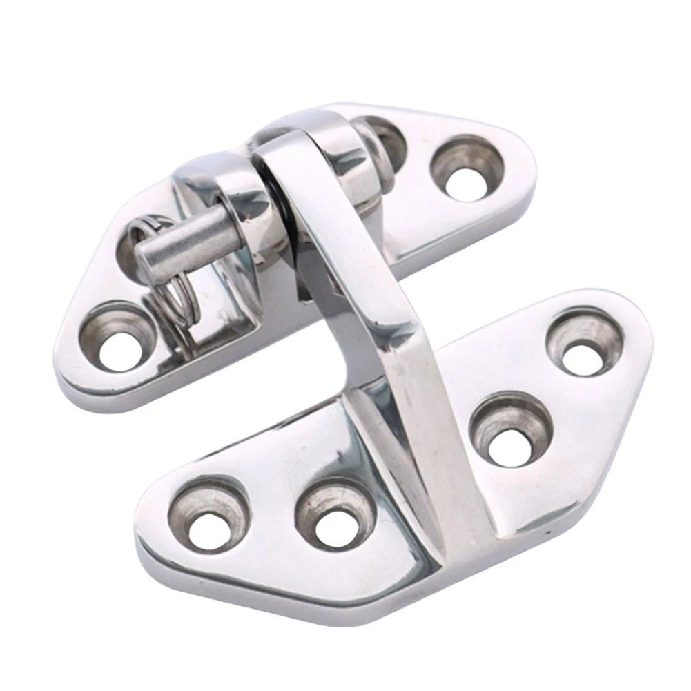2Pcs Heavy Duty Stainless Steel Hinges for Marine Decks and Control Cabinets