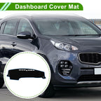 Dashboard Cover for Kia Sonet (2022–2025) Polyester Black Blue 1 Pc