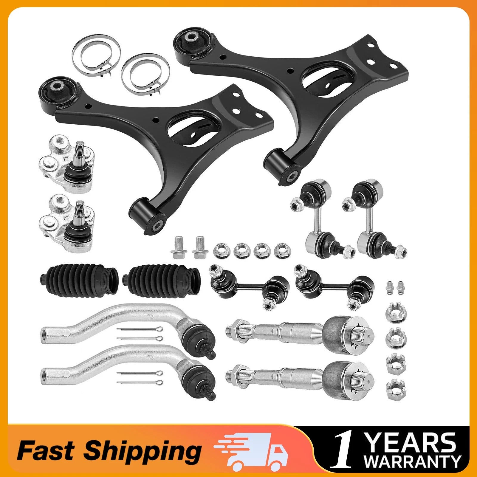 Front Suspension Kit for 2009–2011 Honda Civic 1.8L (14-Piece)