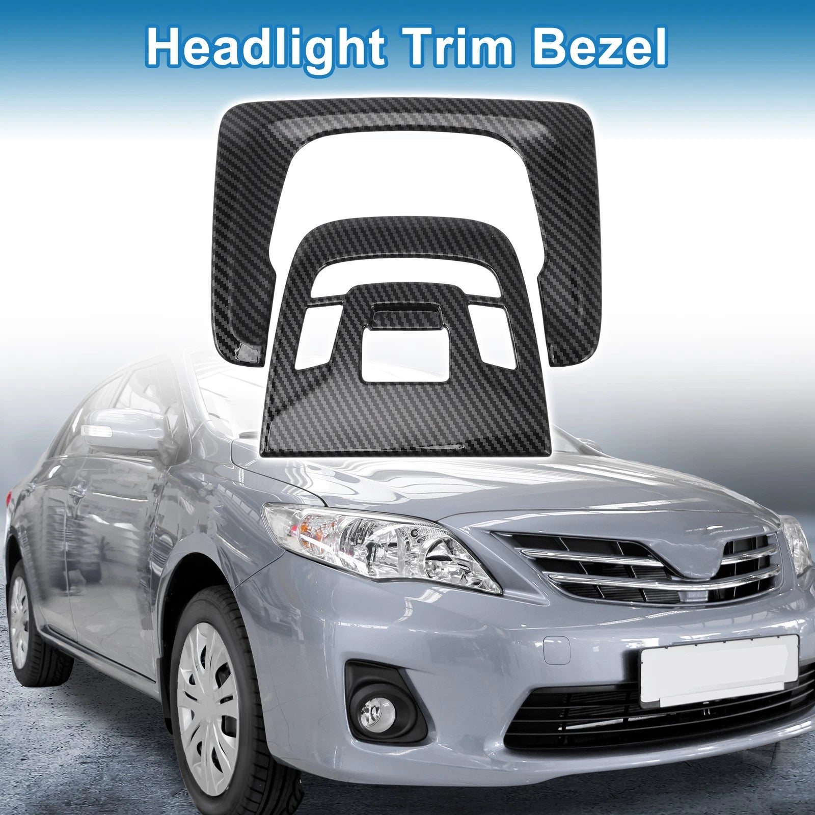 Set of 2 Headlight Trim Bezels for Toyota Corolla (2022–2024)